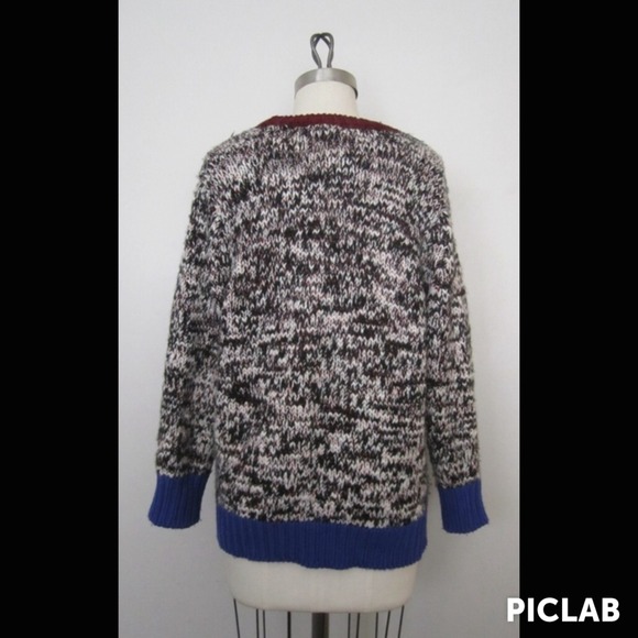 JCrew Colorblock Marled Sweater - Picture 3 of 4