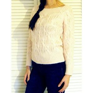 »NOT FOR SALE« Pink Boatneck Knit Sweater