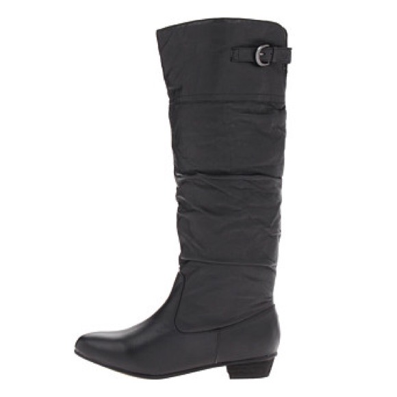 Steve Madden Black Tall Craave Leather Boots