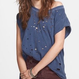 Free People Shredded Muscle Tee (S)