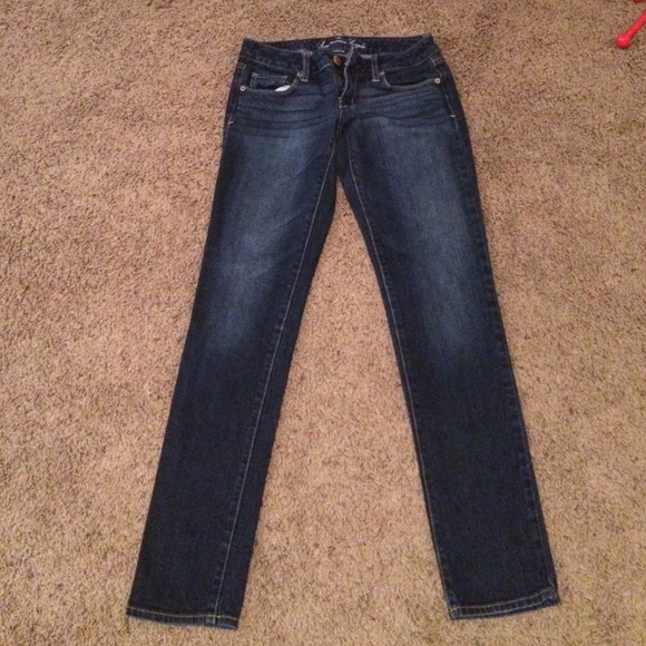 AE Dark Denim Skinny Jeans - Picture 1 of 4