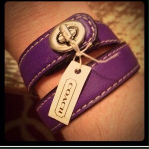 Authentic Coach bracelet (purple)