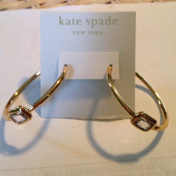 Kate Spade 14 karat gold filled hoops