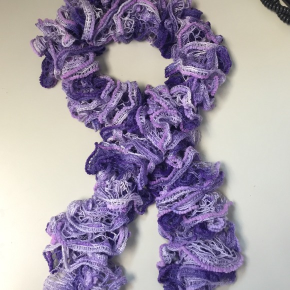 New handmade scarf💜 purple