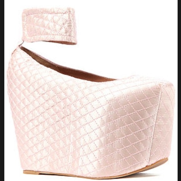 JEFFREY CAMPBELL BALLERINA PINK POINTE PLATFORMS