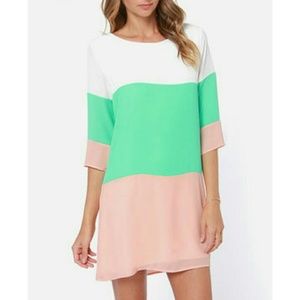 Shift Dress with Keyhole Back