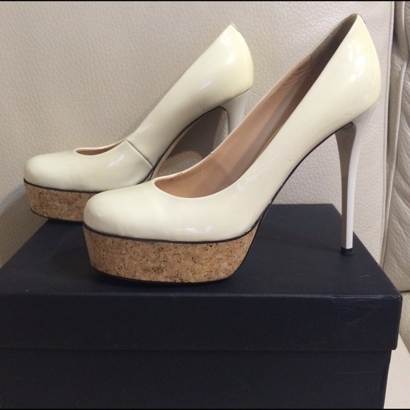 Giuseppe Zanotti design cork platform and heels