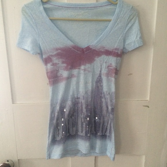 American eagle sparkly graphic tee - Picture 1 of 2