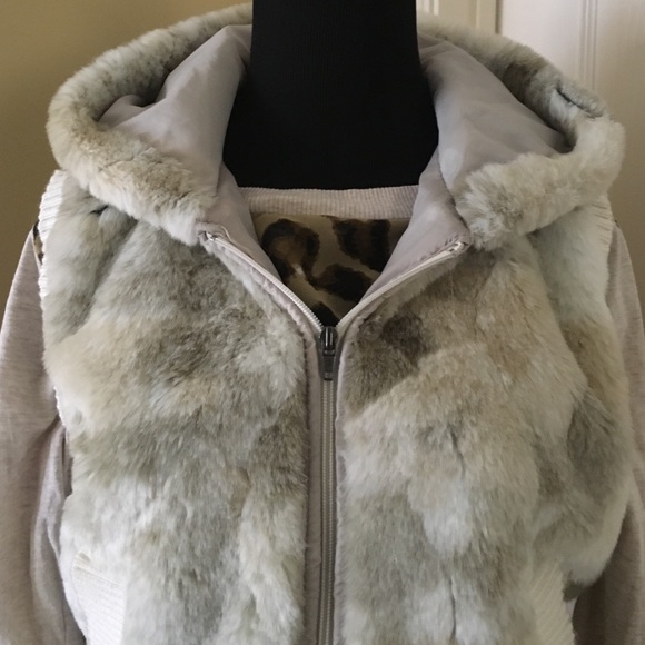 IVORY FUR VEST - Picture 2 of 4