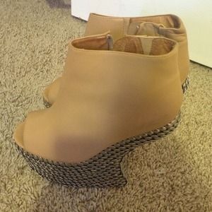 Jeffery Campbell Night Tick in Nude