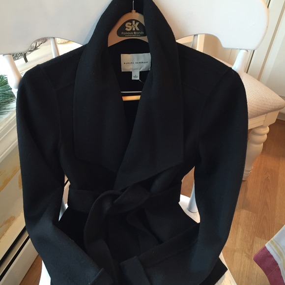 Banana republic black wool jacket/wrap