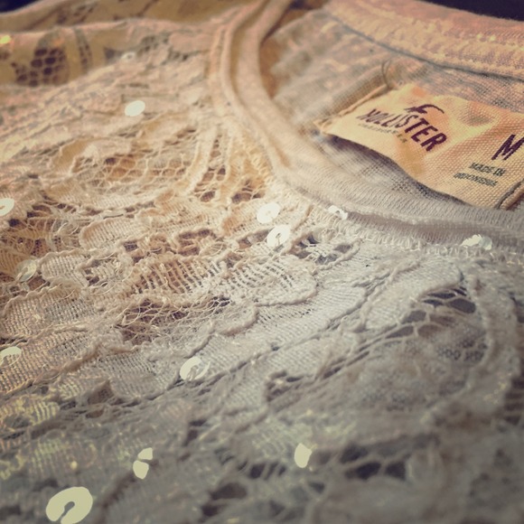 Hollister lace shirt!