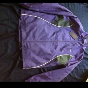 Purple and grey workout jumpsuit. New with tags