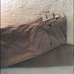 NWT J crew factory cords in pewter