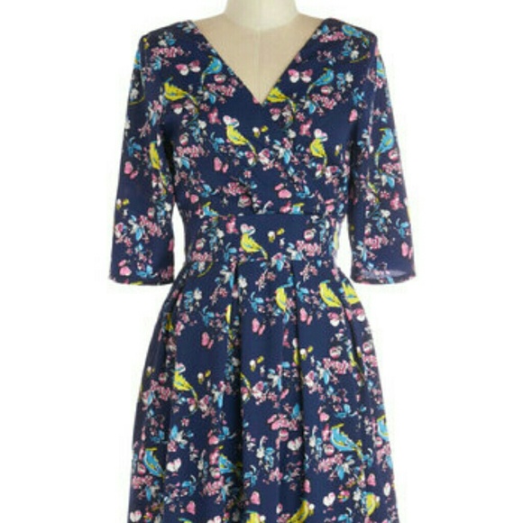 *SALE* NWT XXS Floral Bird Dress by Eucalyptus