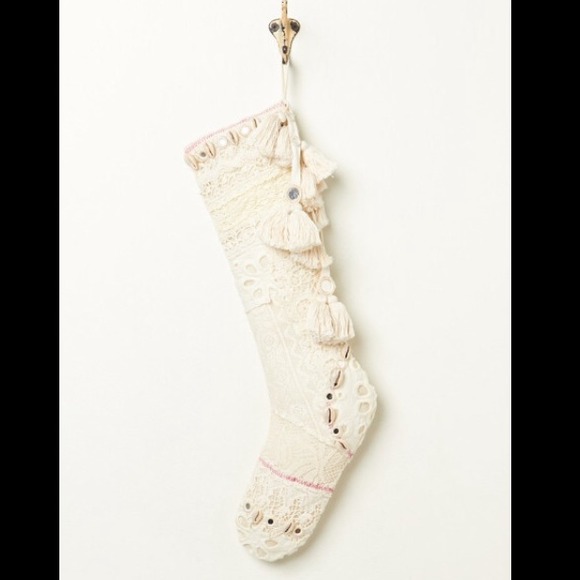 free people accessories lace christmas stocking poshmark
