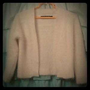 Angora cream colored, holiday sweater