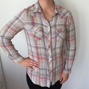Old Navy plaid button up