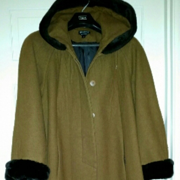 BRAEFAIR LONG 100% WOOL COAT SIZE 12
