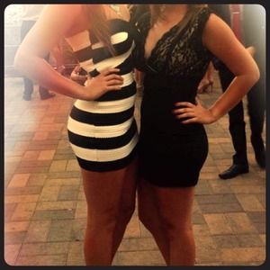 Black and white dress