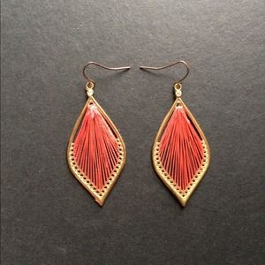 Pink Teardrop Earrings - Never Worn