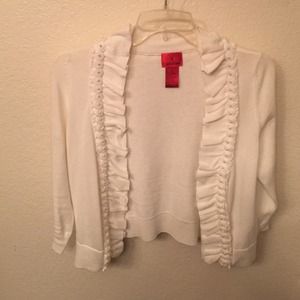 White cardigan