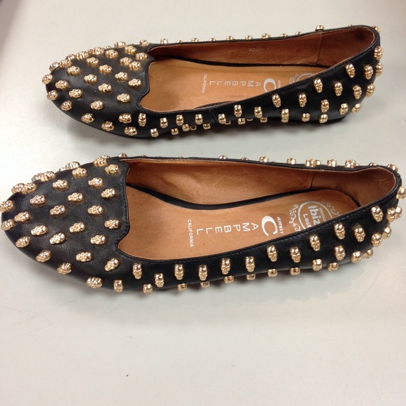 SOLD! Black "Skulltini" Jeffrey Campbell Flats! - Picture 2 of 4