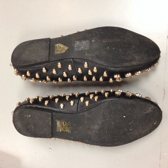 SOLD! Black "Skulltini" Jeffrey Campbell Flats! - Picture 3 of 4