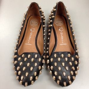 SOLD! Black "Skulltini" Jeffrey Campbell Flats!
