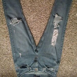 Levi super low 524 skinny jeans