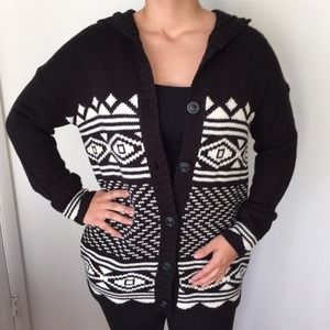 Forever 21 hooded knit cardigan/jacket