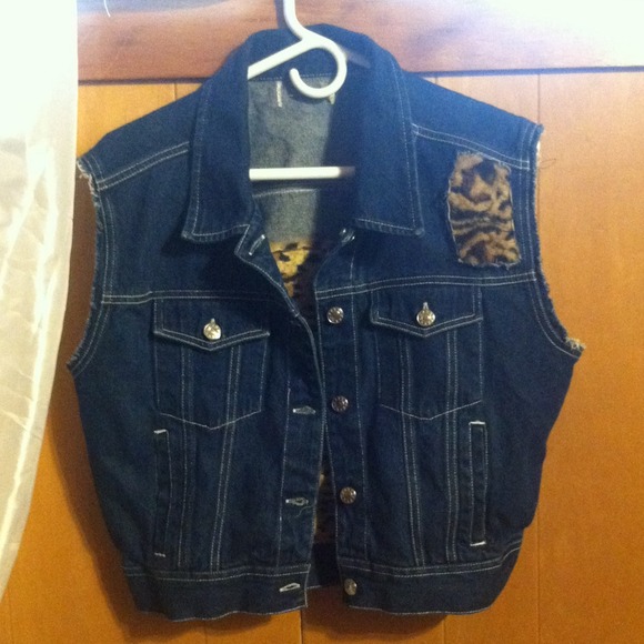 cheetah print vest