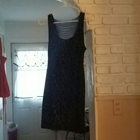 Cute leopard print cocktail dress