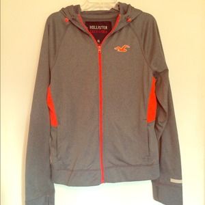 Grey Hollister Athletic Wear Hoodie