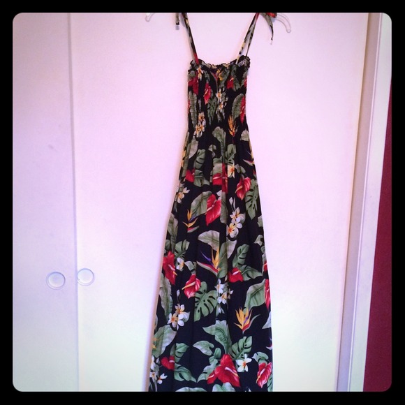 Casual Floral Print Maxi Dress