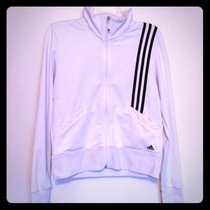 White Adidas Athletic Jacket