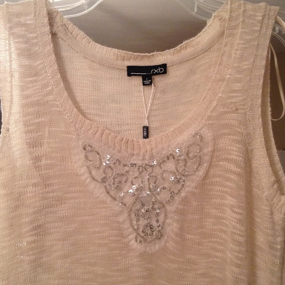 Beaded tank top.