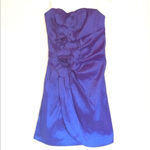 Royal Blue Strapless Formal Dress