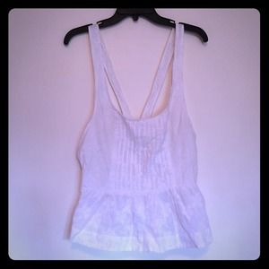 White Backless Hollister Tank