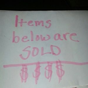 Sold items