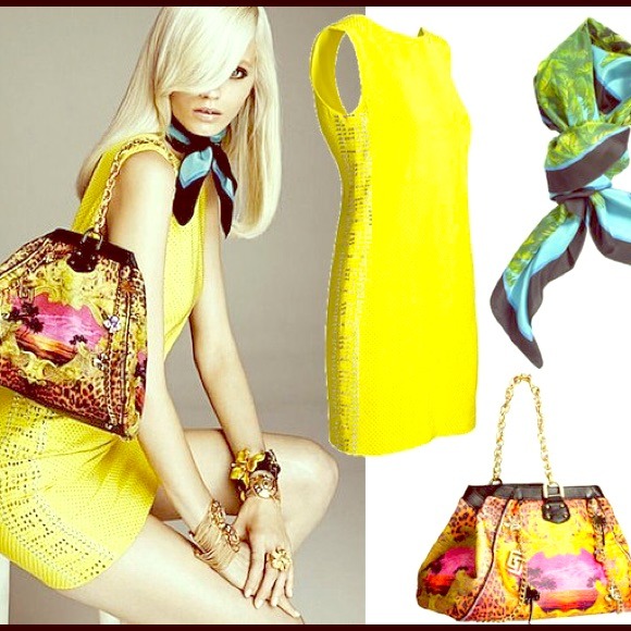 versace yellow dress
