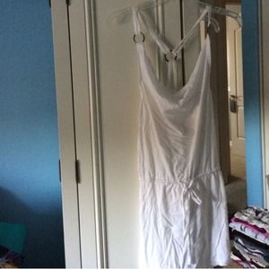 White dress and Victoria secret sweatpants