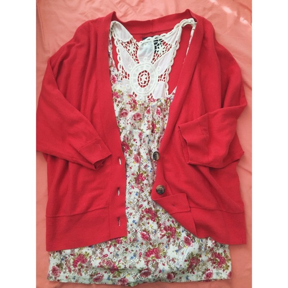 American Eagle boyfriend cardigan with 3/4 sleeves