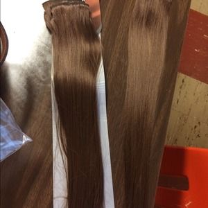 Clip in hair extensions