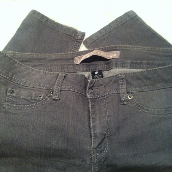 Gray wash jeggings