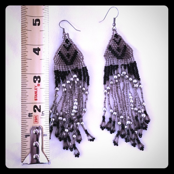 Seed bead earrings