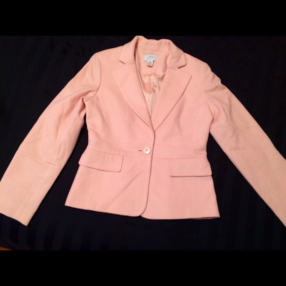 beautiful pink wool blazer/jacket. Ann Taylor LOFT