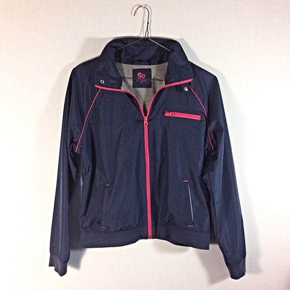 Navy Windbreaker