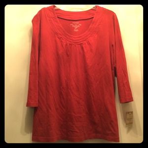 Sonoma 3/4 Sleeve Sleeve Scoop Neck Tee **NWT**