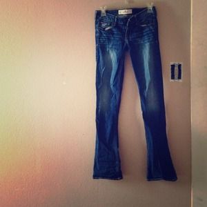 Hollister boot cut dark jeans